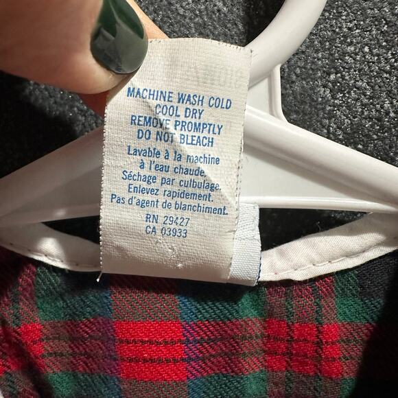 Vintage Alexis Dress Plaid Embroidery 100% Cotton Made in USA Size 24mo 29-32lbs - Picture 6 of 6